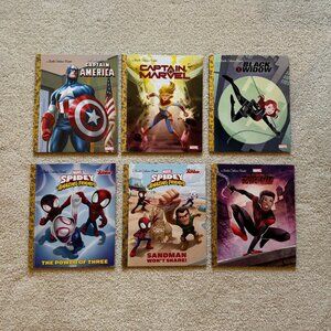 Set of 6 Little Golden Books - Superheroes